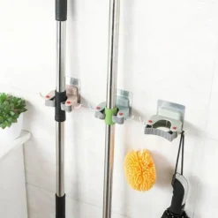 Besen- und Mopphalter zur Wandmontage – Organizer ohne Bohren