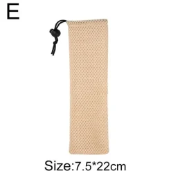 Bestecketui aus Baumwollleinen – Reise-Esstasche mit Kordelzug