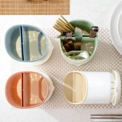 Besteckhalter für die Küche mit mehreren Aufbewahrungsmöglichkeiten – Robuster Utensilien-Organizer