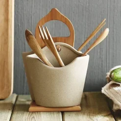 Besteckhalter-Set aus Keramik – 2-teilig, japanischer Stil