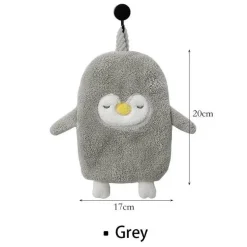 Bestickte Mikrofaser-Handtücher – bezauberndes Korallensamt-Gans-Design für stilvolle Badezimmer