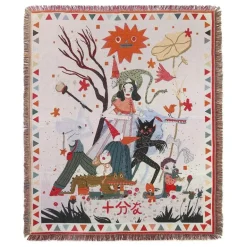 Böhmische Outdoor-Decke – Luxus-Camping-Wandteppich