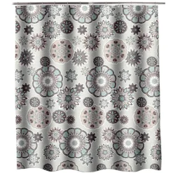 Böhmischer Blumen-Duschvorhang - Buntes Badezimmerdekor