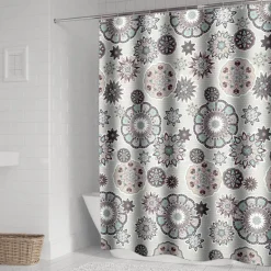 Böhmischer Blumen-Duschvorhang - Buntes Badezimmerdekor