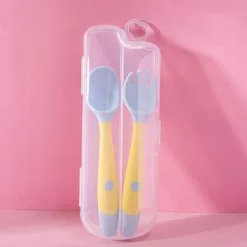 Biegbares Löffel-Gabel-Set für Babys – weiches, flexibles Besteck für Kleinkinder