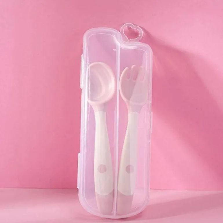 Biegbares Löffel-Gabel-Set für Babys – weiches, flexibles Besteck für Kleinkinder