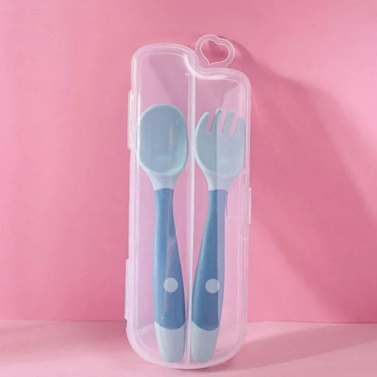 Biegbares Löffel-Gabel-Set für Babys – weiches, flexibles Besteck für Kleinkinder