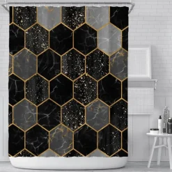 Bienen-Duschvorhang – Lebendiges Badezimmerdekor