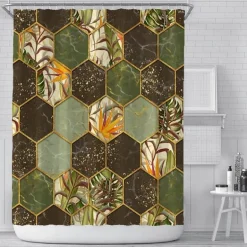 Bienen-Duschvorhang – Lebendiges Badezimmerdekor