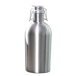 Bierkrug mit Bügelverschluss aus Edelstahl – langlebiger Behälter für selbstgebrautes Bier