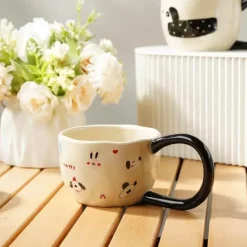 Big Ear Mug - Lustige Kaffee- und Haferflockentasse aus Keramik