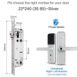 Biometrisches Fingerabdruck-Türschloss - Intelligentes Sicherheitszugangssystem