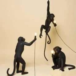 Black Monkey Pendant Lamp - Modern Ceiling Light Fixture