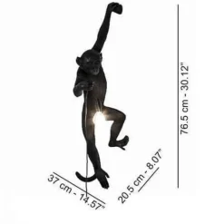 Black Monkey Pendant Lamp - Modern Ceiling Light Fixture