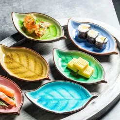 Blatt Keramik Snackteller - Dekorative Vorspeisenschale