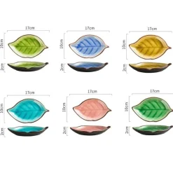 Blatt Keramik Snackteller - Dekorative Vorspeisenschale