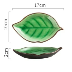 Blatt Keramik Snackteller - Dekorative Vorspeisenschale