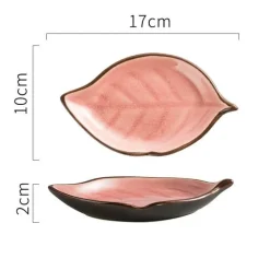 Blatt Keramik Snackteller - Dekorative Vorspeisenschale