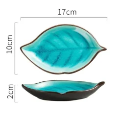 Blatt Keramik Snackteller - Dekorative Vorspeisenschale