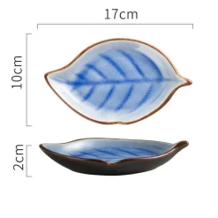 Blatt Keramik Snackteller - Dekorative Vorspeisenschale