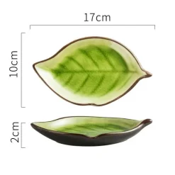 Blatt Keramik Snackteller - Dekorative Vorspeisenschale