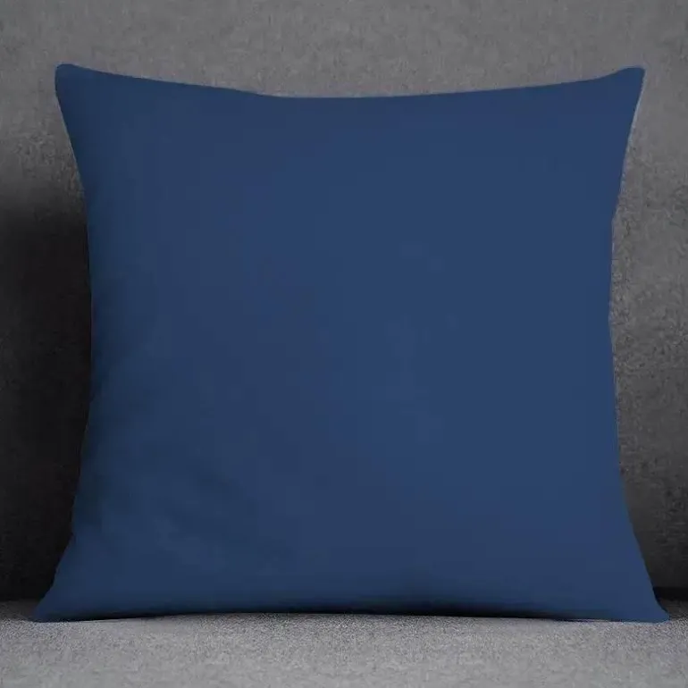 Blauer geometrischer Kissenbezug mit Blumenmuster - Moderne Wohndekoration Kissenbezug