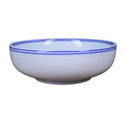 Blau-weiße chinesische Nudelschüssel aus Porzellan – elegantes Keramikgeschirr zum Essen