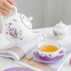 Blue Dream Teeservice - Tasse Untertasse Milchglas Zuckerdose Teller