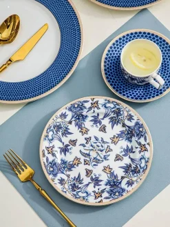 Blue Lotus Geschirr-Teeservice – Elegantes Keramikgeschirr