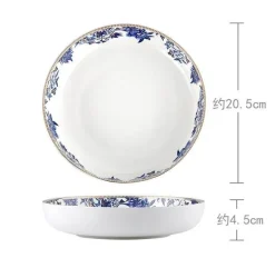 Blue Lotus Geschirr-Teeservice – Elegantes Keramikgeschirr