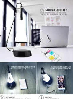 Bluetooth Touch Sensor LED Table Lamp Speaker