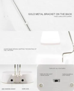 Bluetooth Touch Sensor LED Table Lamp Speaker