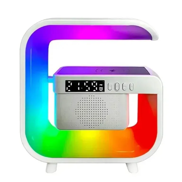 Bluetooth-Lautsprecherlampe - Kabelloses RGB-Nachtlicht mit Ladegerät