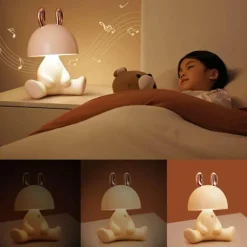 Bluetooth-Lautsprecher-Nachtlicht – Tragbares kabelloses Soundsystem