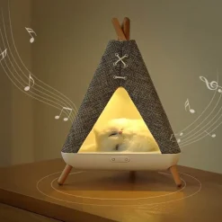 Bluetooth-Nachtlichtlautsprecher - Tragbare mehrfarbige LED-Lampe