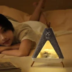 Bluetooth-Nachtlichtlautsprecher - Tragbare mehrfarbige LED-Lampe