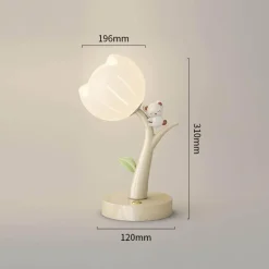 Blumen-Tischlampe – Niedliche dekorative Leuchte