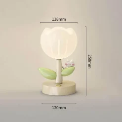 Blumen-Tischlampe – Niedliche dekorative Leuchte