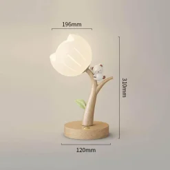 Blumen-Tischlampe – Niedliche dekorative Leuchte