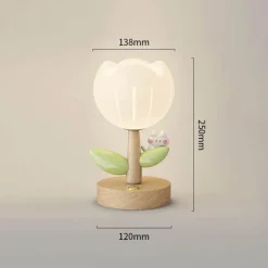 Blumen-Tischlampe – Niedliche dekorative Leuchte
