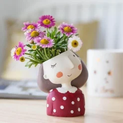 Blumentopfvase – Süße Wohndekoration für Mädchen