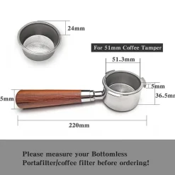 Bodenloser Siebträgergriff – Professionelles Kaffee-Barista-Werkzeug