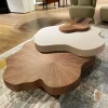 Bohemian Coffee Table - Nature-Inspired Wooden Design