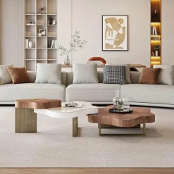 Bohemian Coffee Table - Nature-Inspired Wooden Design