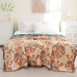 Bohemian Sofadecke - Ganzjahres-Antirutschbezug