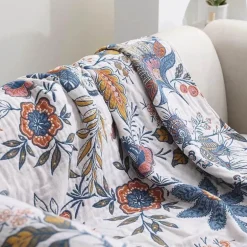 Bohemian-Überwurfdecke aus Baumwolle – Leichter Sommer-Sofa-Bettbezug