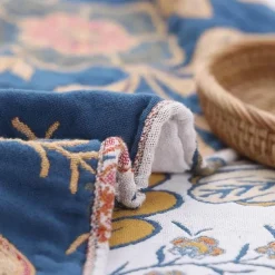 Bohemian-Überwurfdecke aus Baumwolle – Leichter Sommer-Sofa-Bettbezug