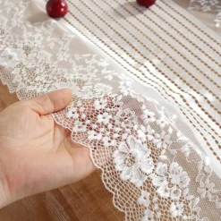 Boho Floral Makramee Tischläufer - Schickes Tafelaufsatz Dekor