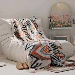 Boho Geometrische Überwurfdecke - Schicker Dekobezug