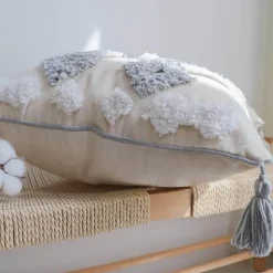 Boho Kissenbezug aus Baumwolle - Ethno Wohndekor Akzent